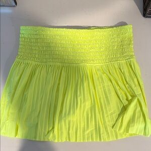 Lucky in Love Neon Yellow Tennis Skort